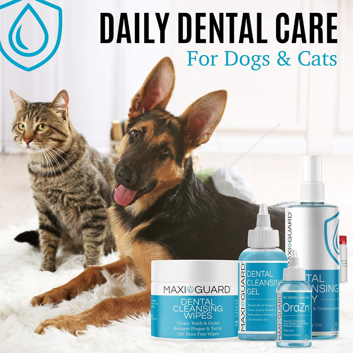 Maxi/Guard Oral Cleansing Wipes for Dogs & Cats, 100 ct