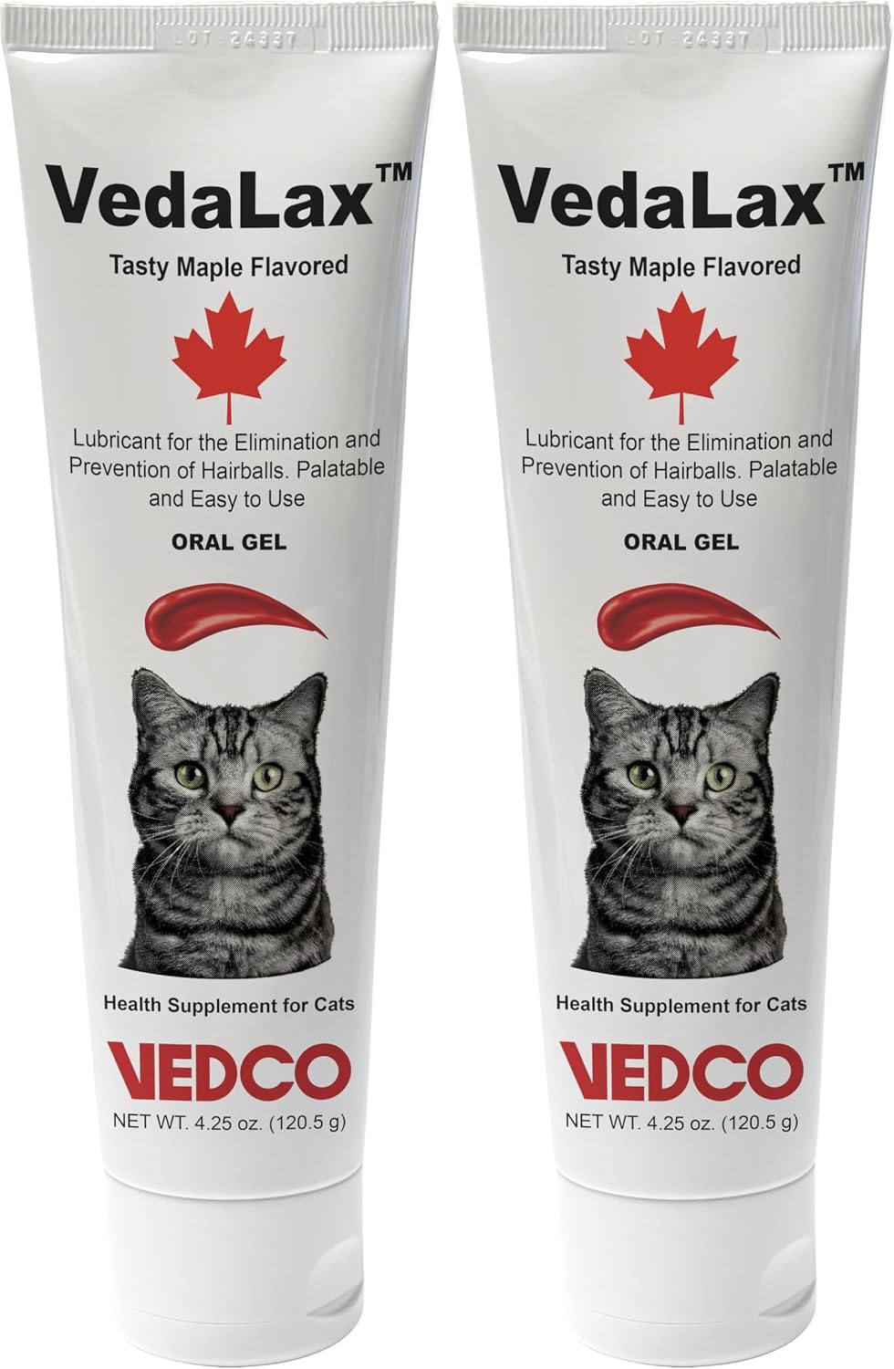 Vedco Vedalax Hairball Oral Gel for Cats, Maple, 4.25 oz