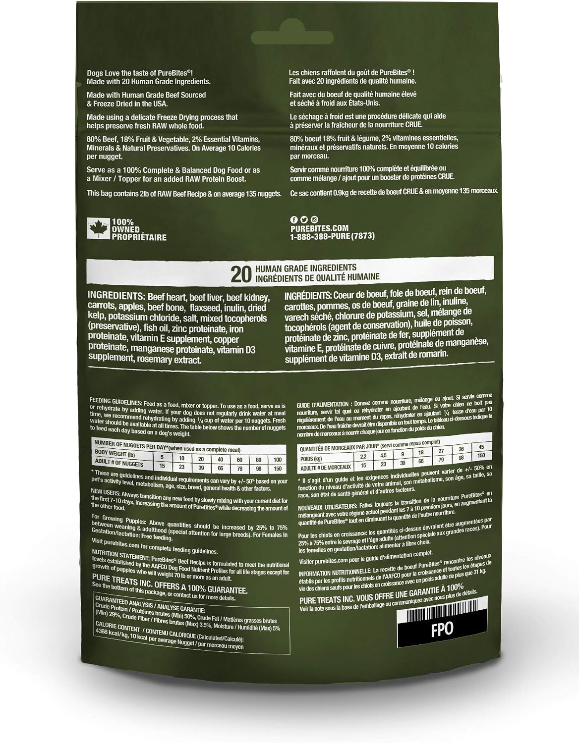 PureBites Freeze-Dried Raw Dog Food & Topper