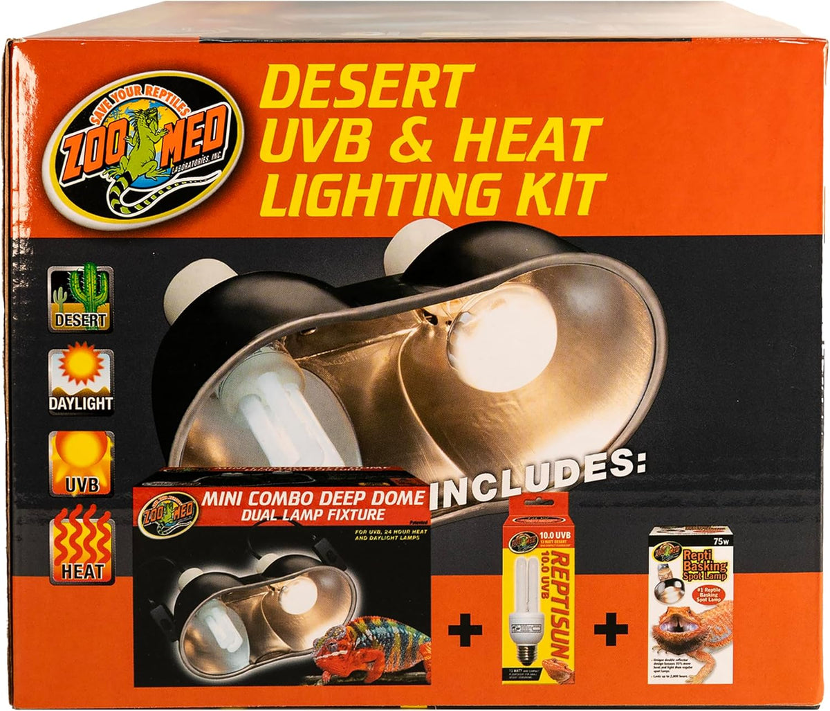 Zoo Med Desert UVB & Heat Lighting Kit