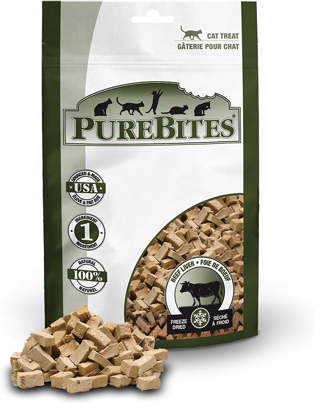 PureBites Ocean Whitefish Freeze-Dried Cat Treats, 0.39 oz