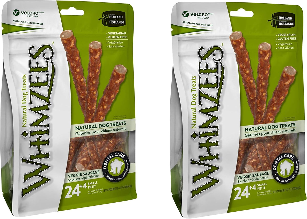 Whimzees Veggie Sausage Dental Chew Dog Treats