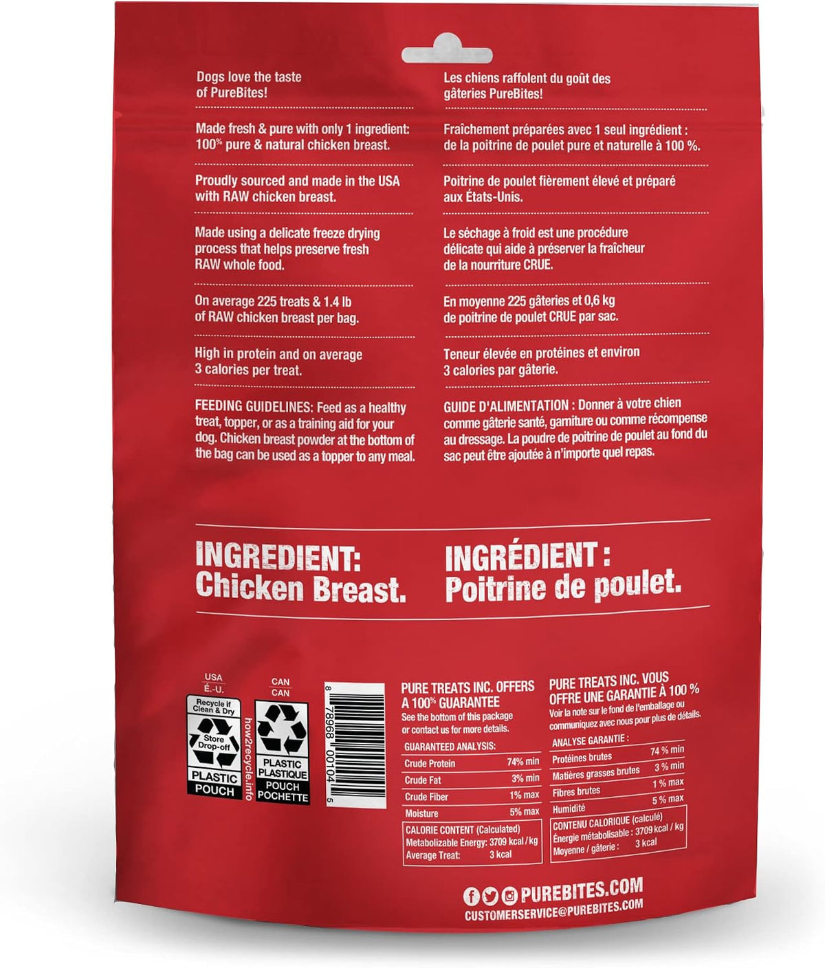 PureBites Chicken Breast Freeze-Dried Dog Treats