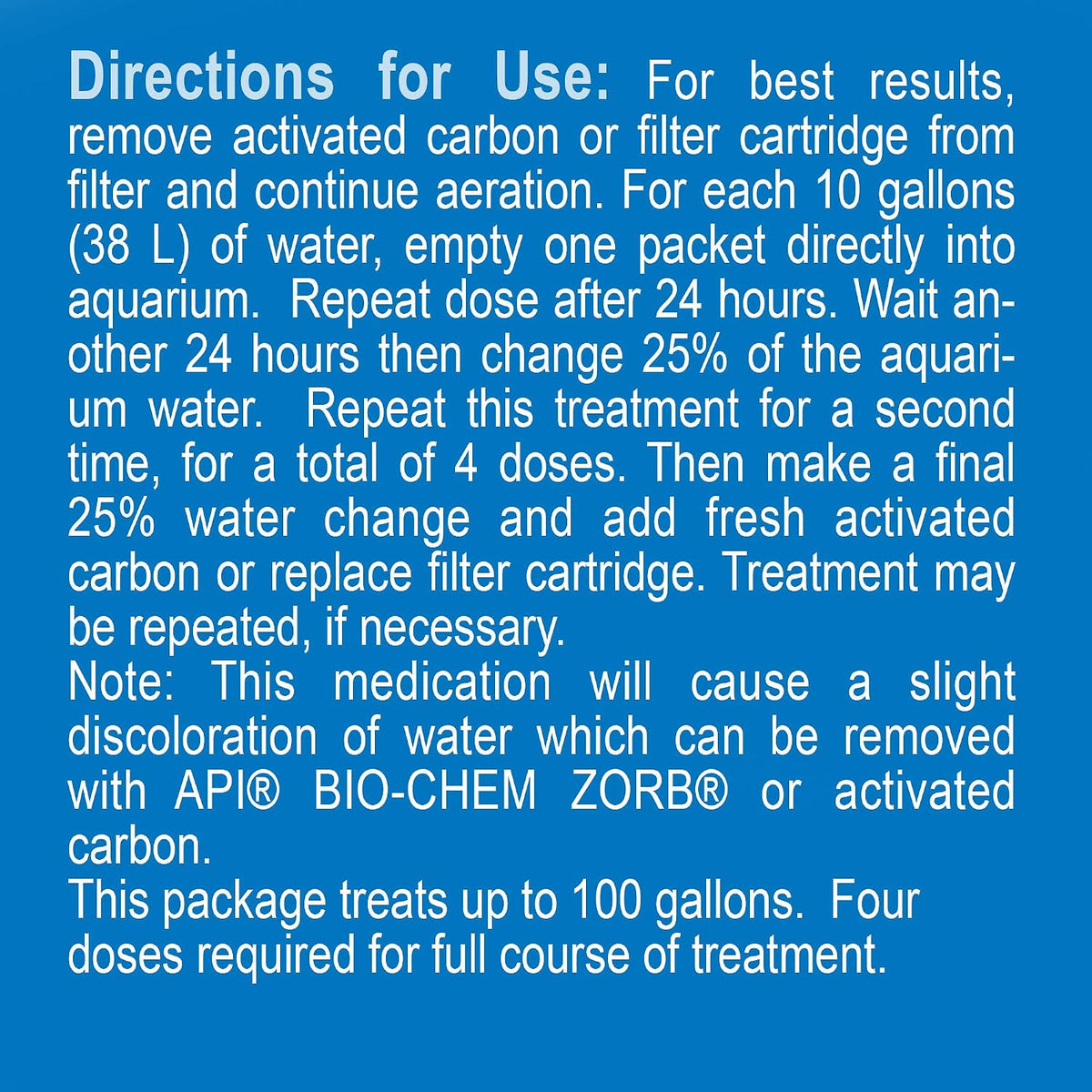 API Fin & Body Cure Freshwater Fish Medication Powder, 10 Packets