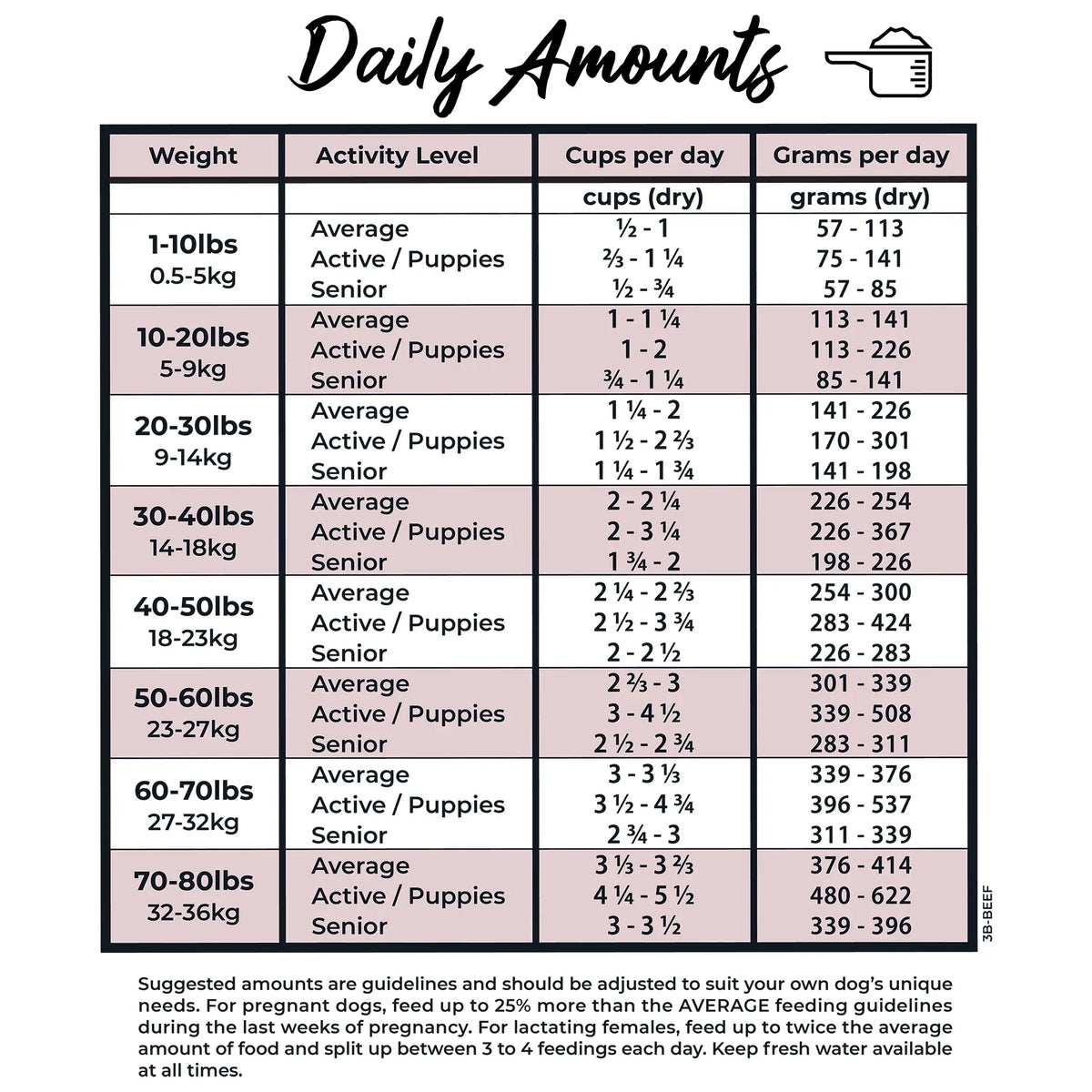 Grandma Lucy's 3 Bears Beef Freeze-Dried Dog Food with Oats