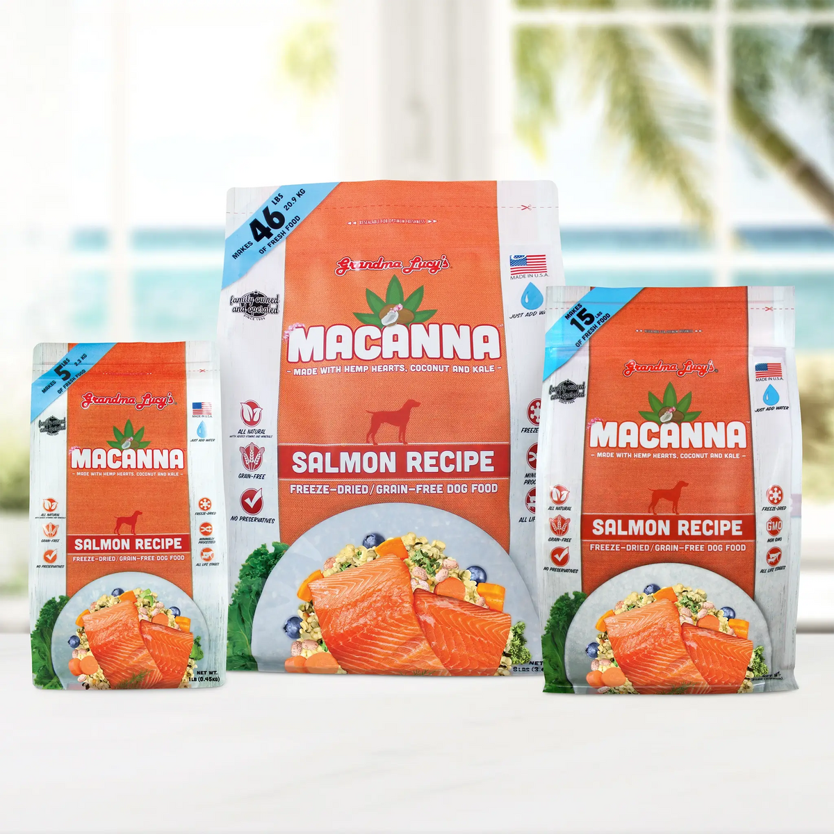 Grandma Lucy's Macanna Salmon Grain-Free Freeze-Dried Dog Food