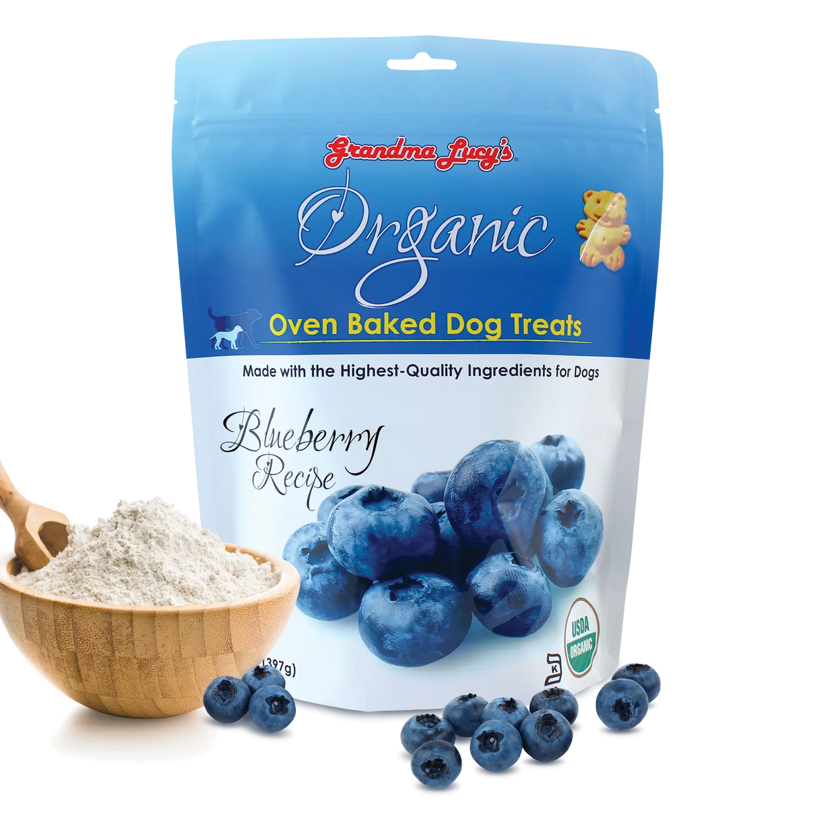 Grandma Lucy's Organic Blueberry Oven-Baked Dog Treats