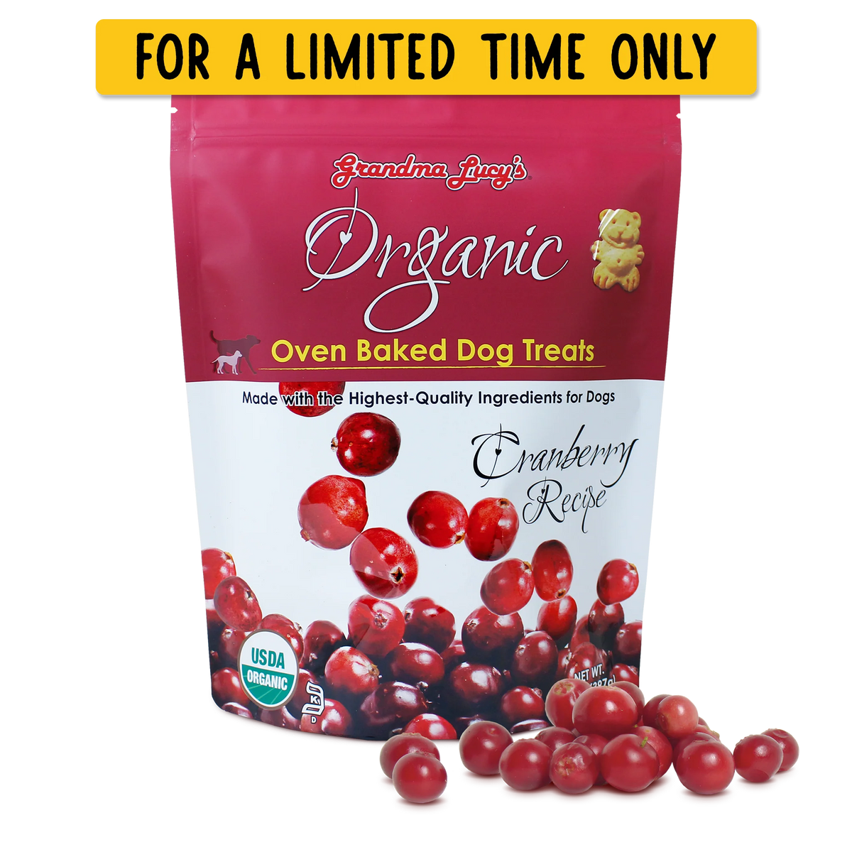 Grandma Lucy's Organic Cranberry Oven-Baked Dog Treats