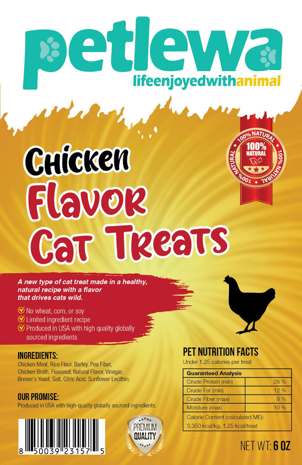 Petlewa Cat Treats With Chicken 6 oz.