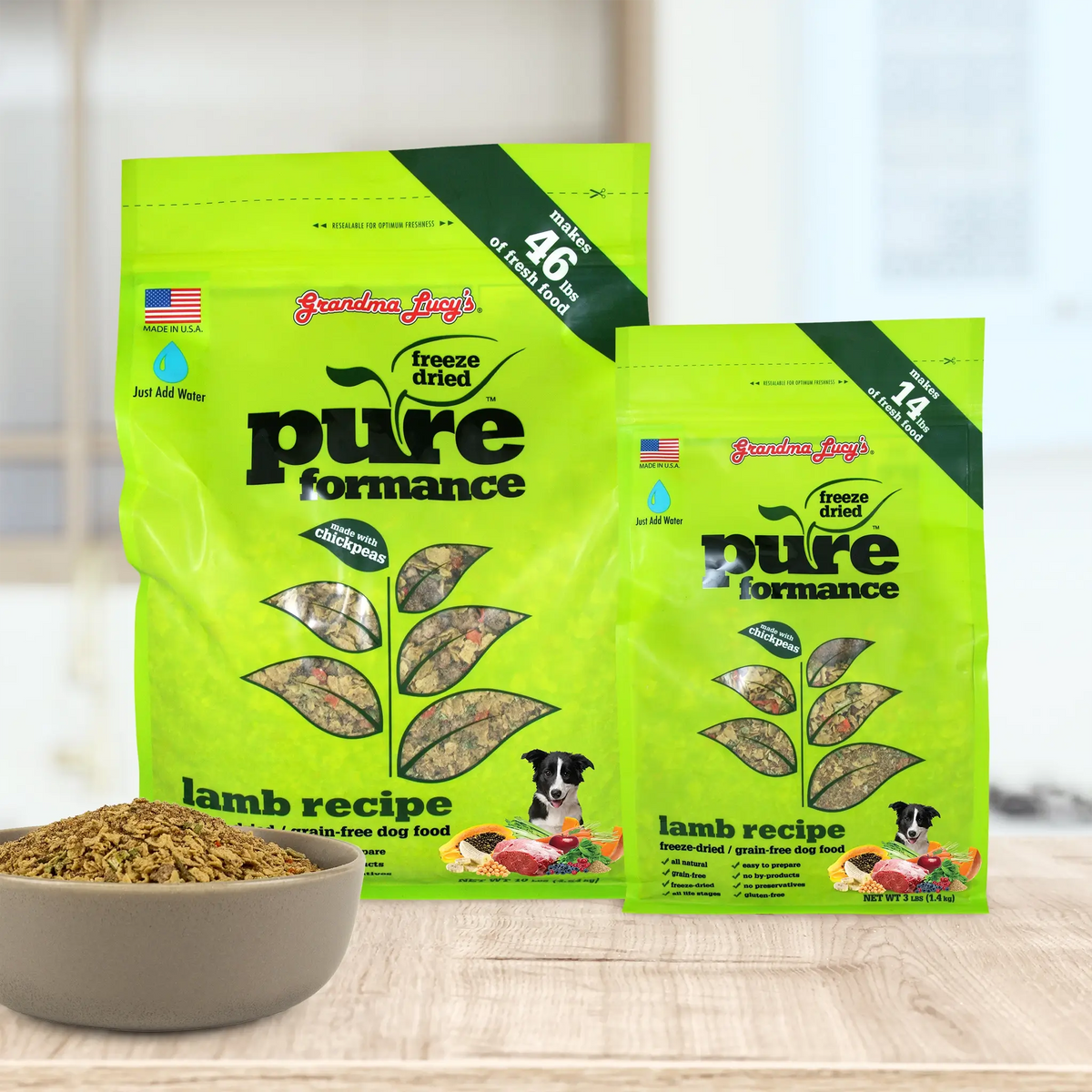 Grandma Lucy's Pureformance Lamb Grain-Free Freeze-Dried Dog Food