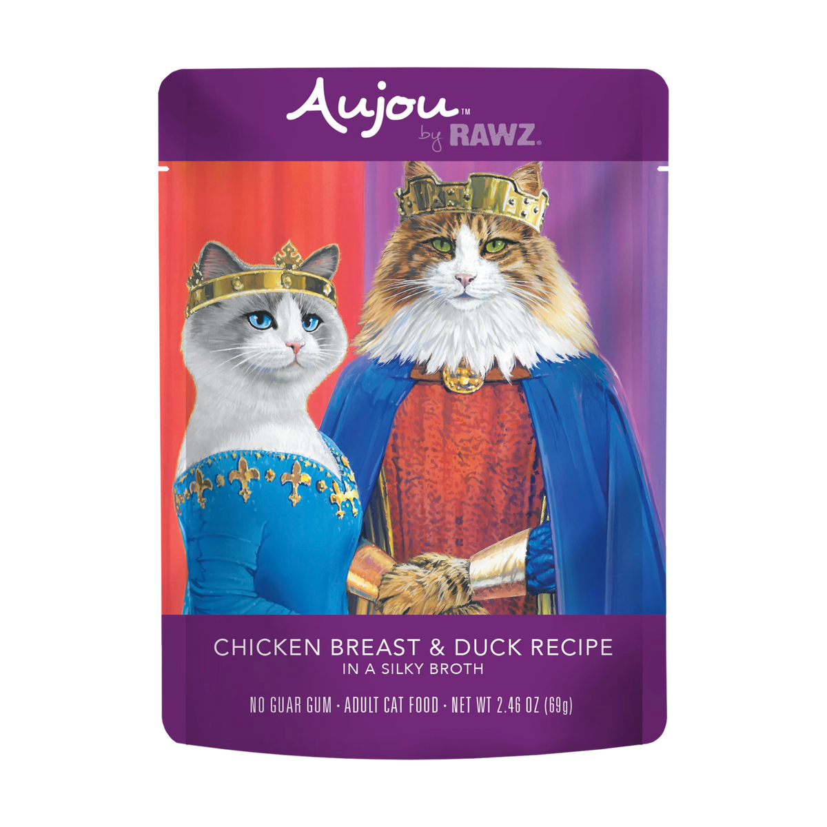 Rawz Aujou Chicken Breast & Duck Cat Food Pouch
