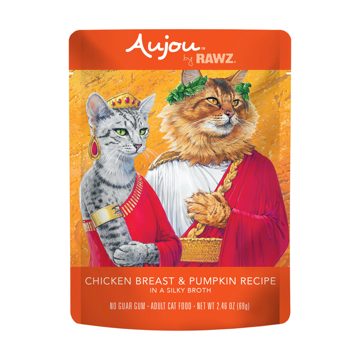Rawz Aujou Chicken Breast & Pumpkin Cat Food Pouch