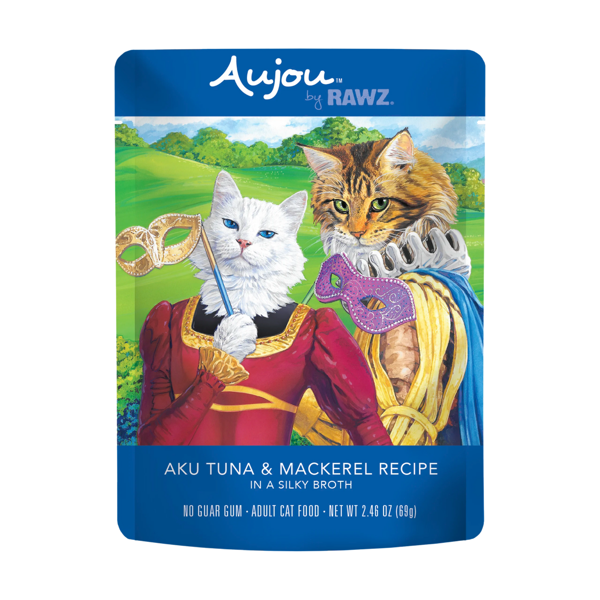 Rawz Aujou Aku Tuna & Mackerel Cat Food Pouch