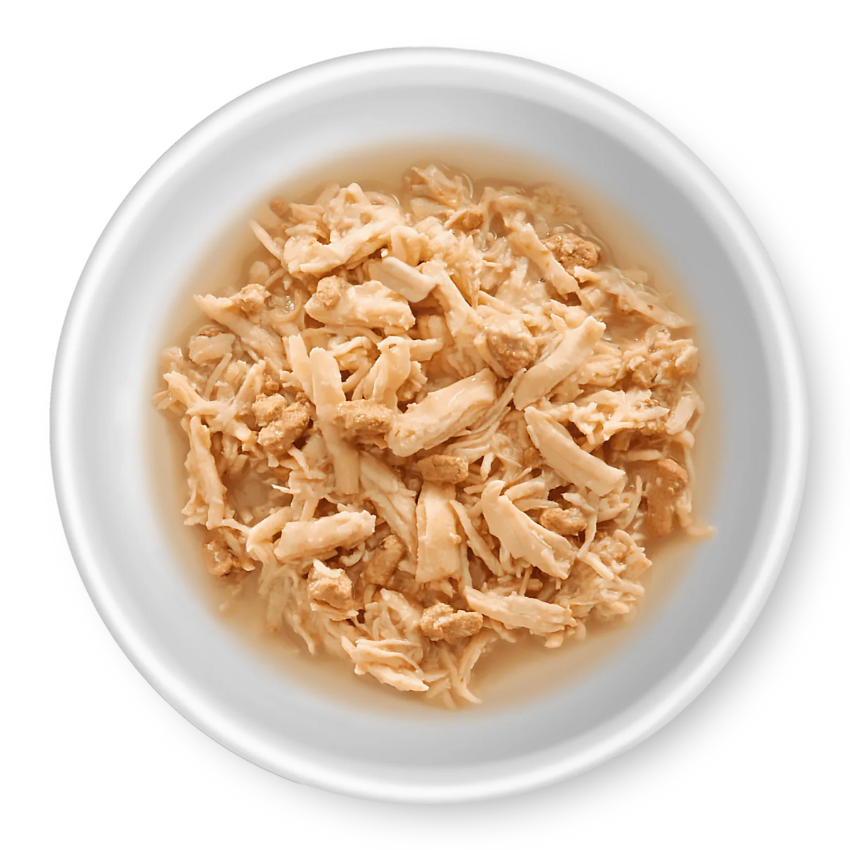RAWZ Shredded Chicken & Duck Cat Food Recipe – food served in a bowl