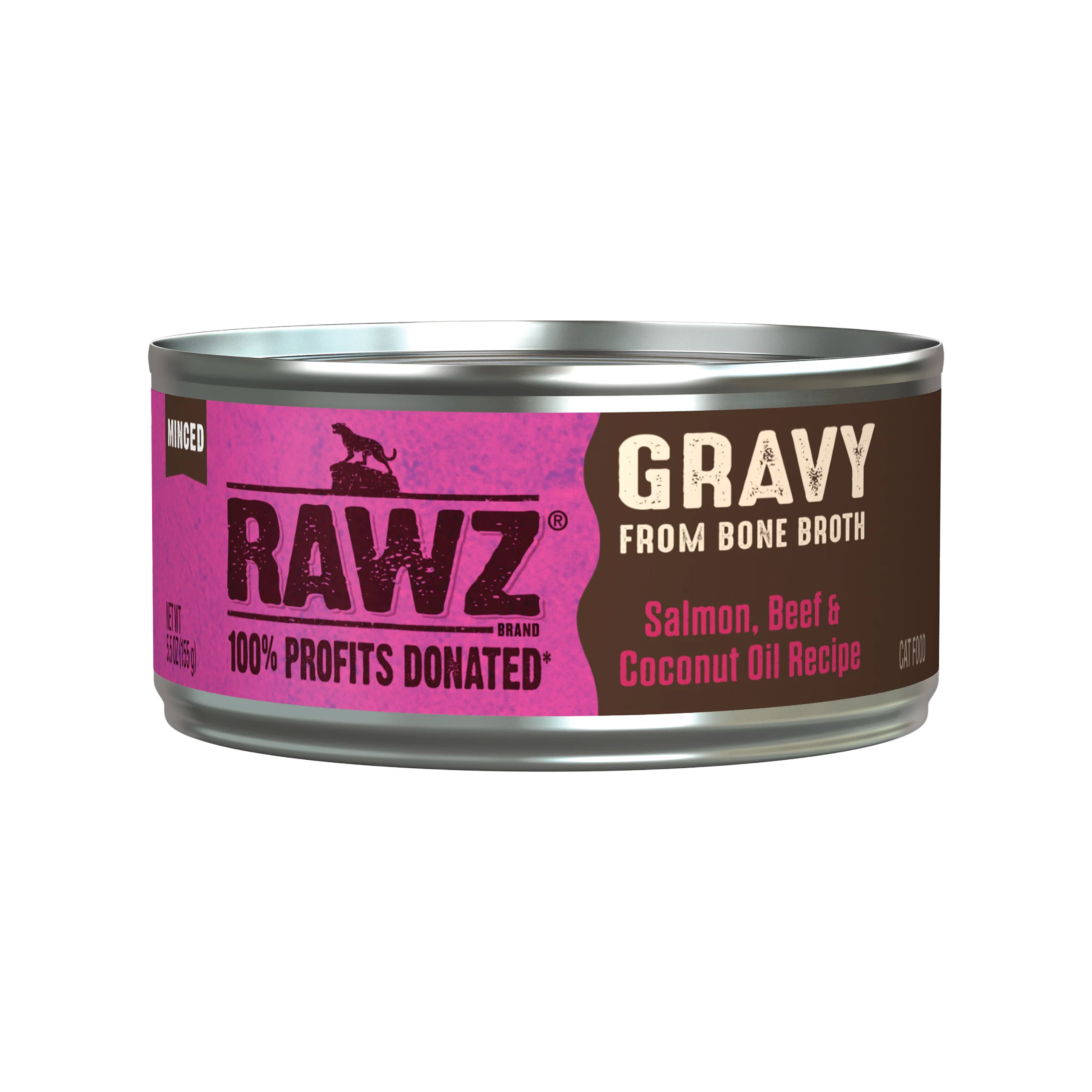 Rawz Gravy Salmon, Beef &amp; Coconut Oil Cat Food 5.5oz