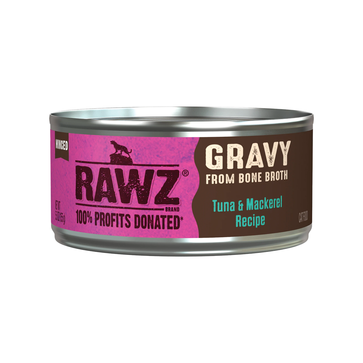 Rawz Gravy Tuna & Mackerel Canned Cat Food