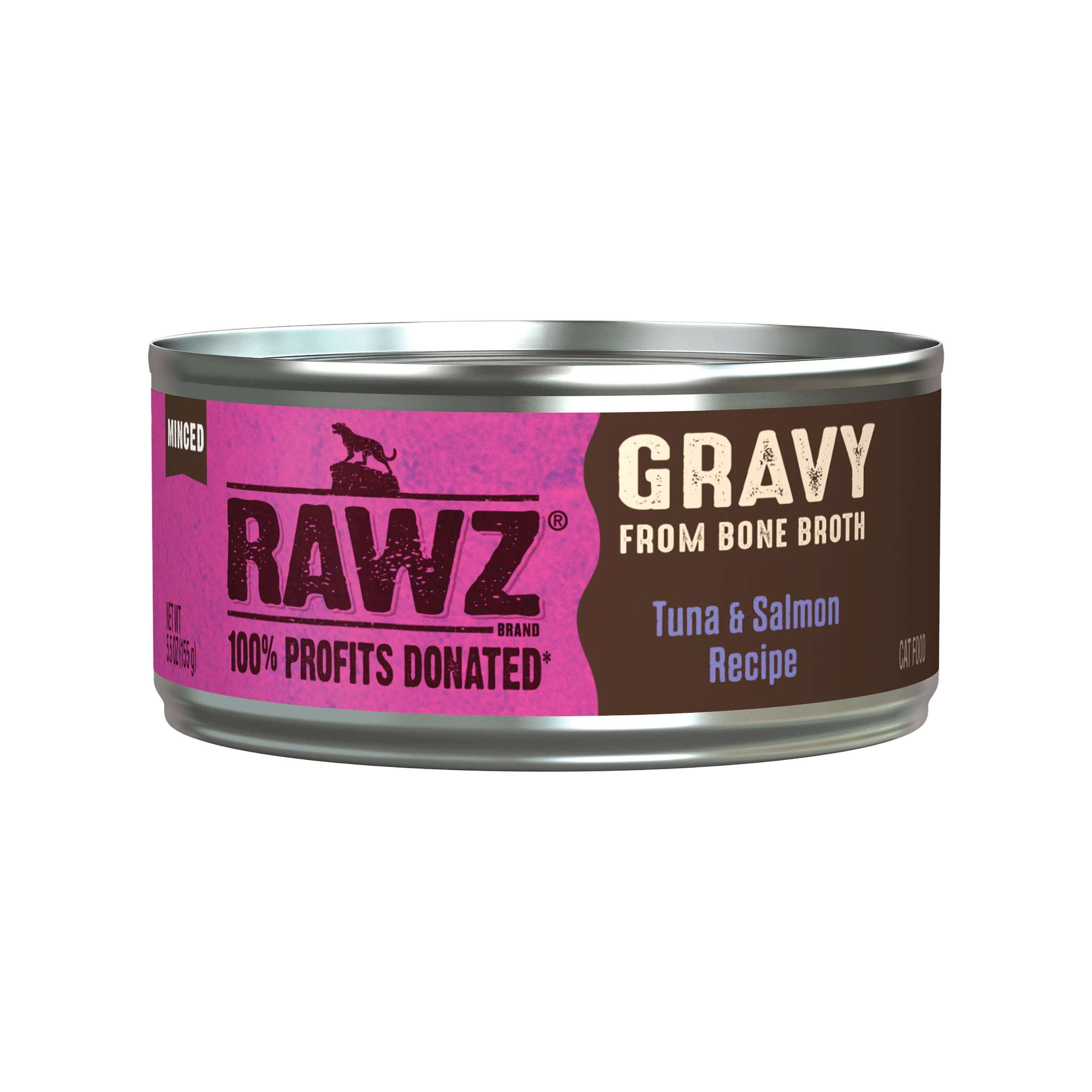 Rawz Gravy Tuna & Salmon Cat Food 5.5oz pack of 24