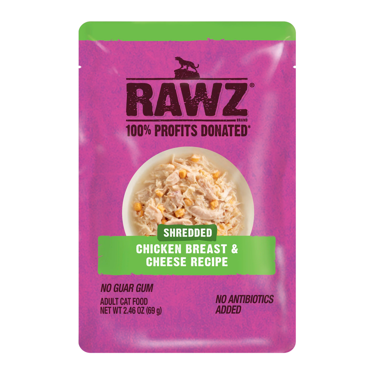 Rawz Shredded Chicken Breast & Cheese Cat Food Pouch
