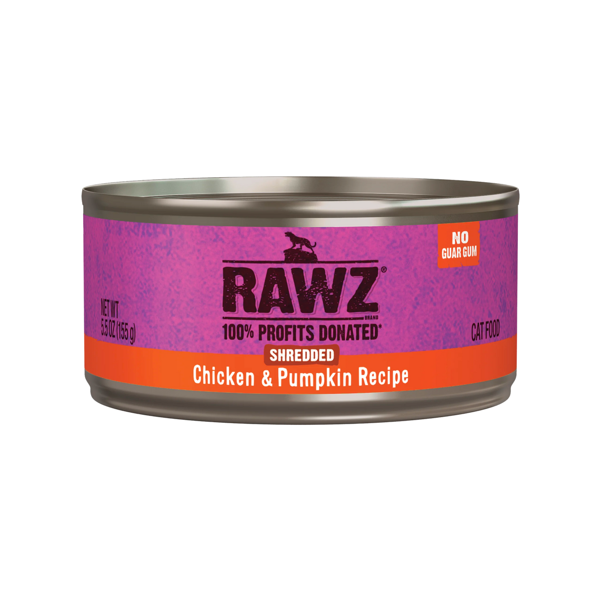 Rawz Shredded Chicken & Pumpkin Canned Cat Food