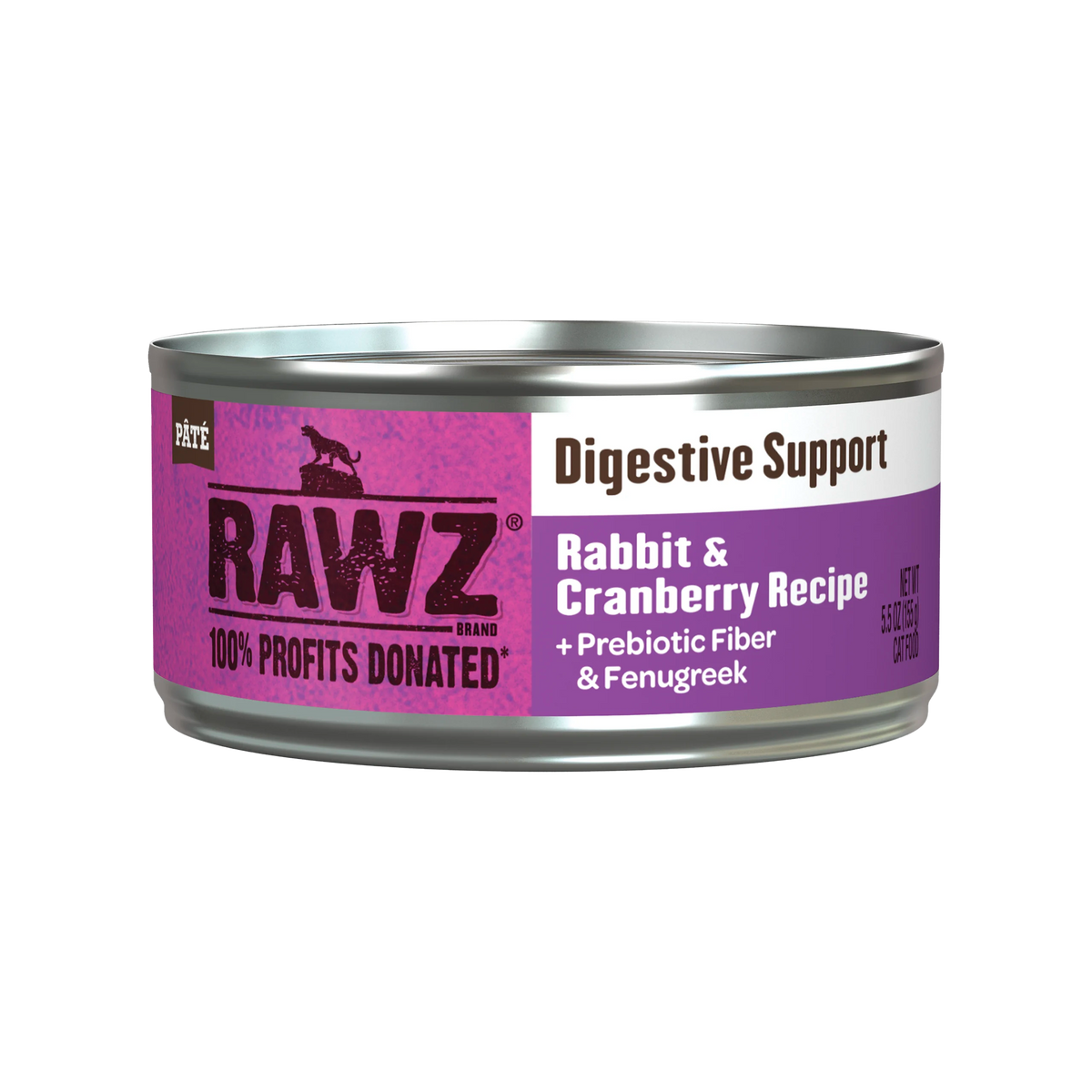 Rawz Digestive Support Rabbit & Cranberry Pâté Canned Cat Food