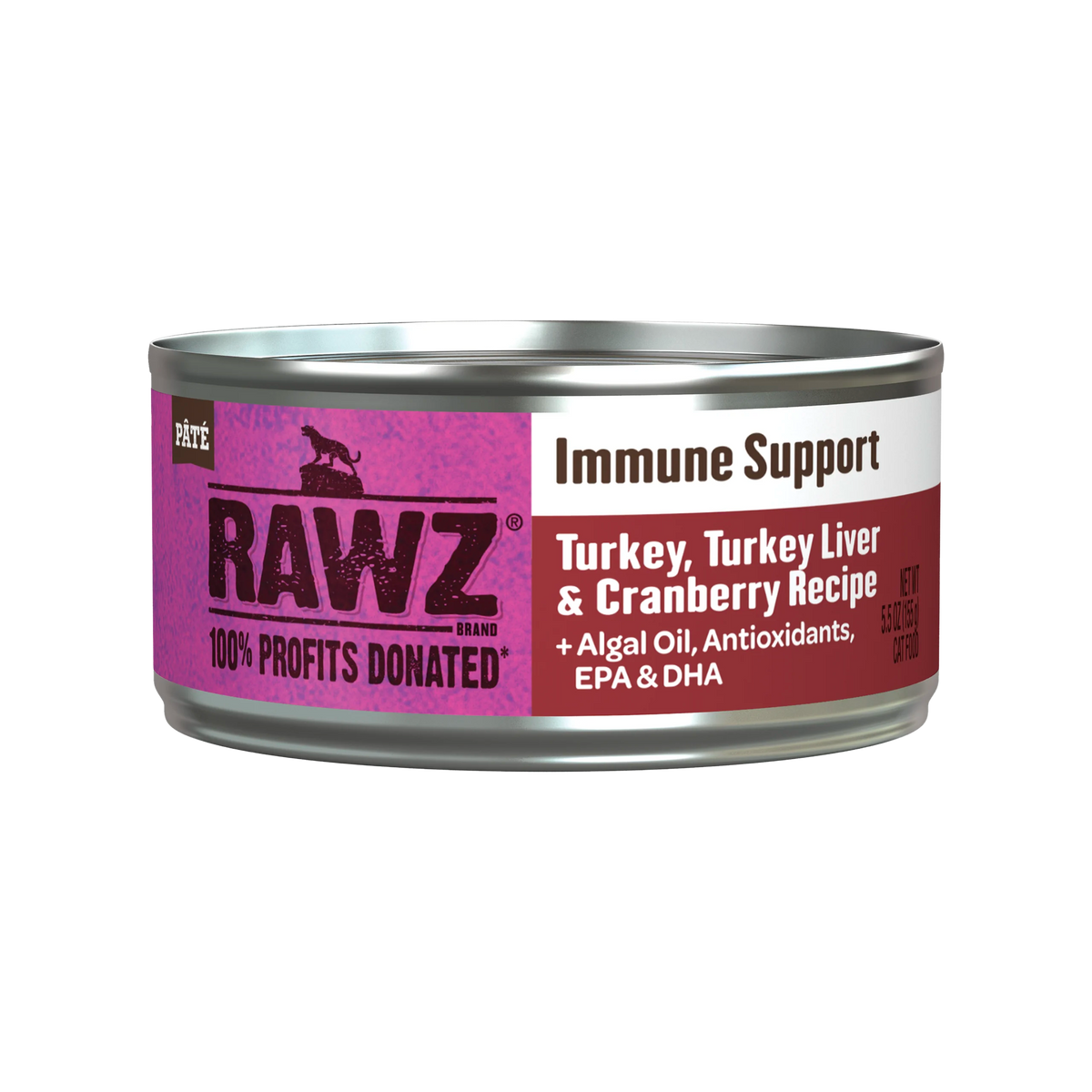 Rawz Immune Support Turkey, Turkey Liver & Cranberry Pâté Canned Cat Food