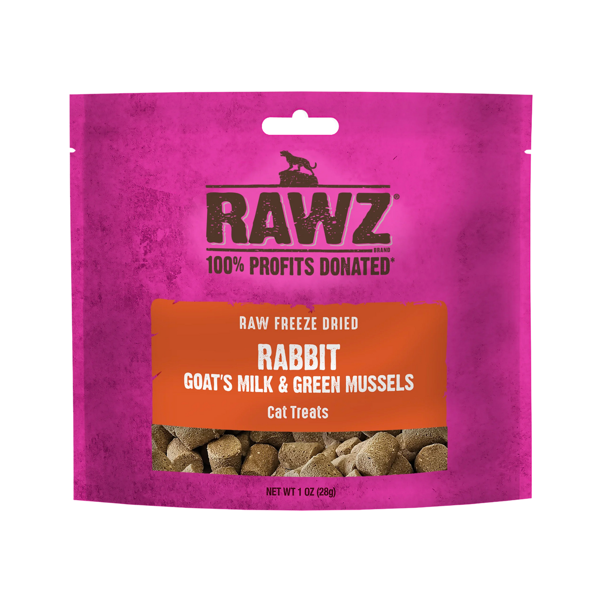 Rawz Freeze Dried Rabbit & Goat's Milk Cat Treats