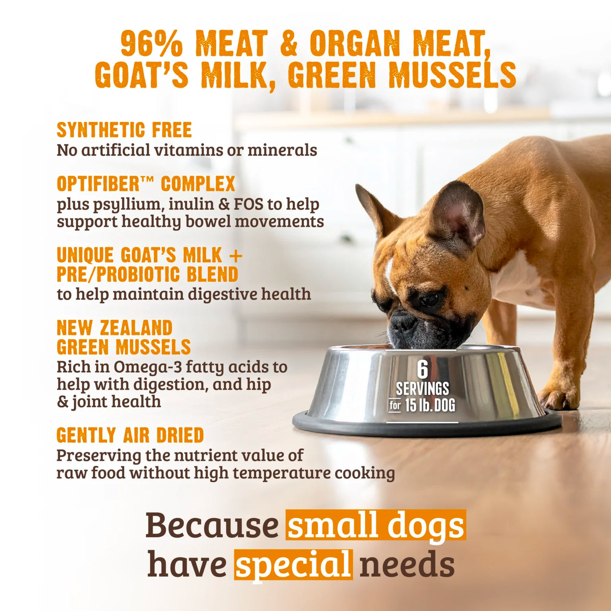 RAWZ Air Dried "Just For My Small Dog" Chicken Recipe – lifestyle photo