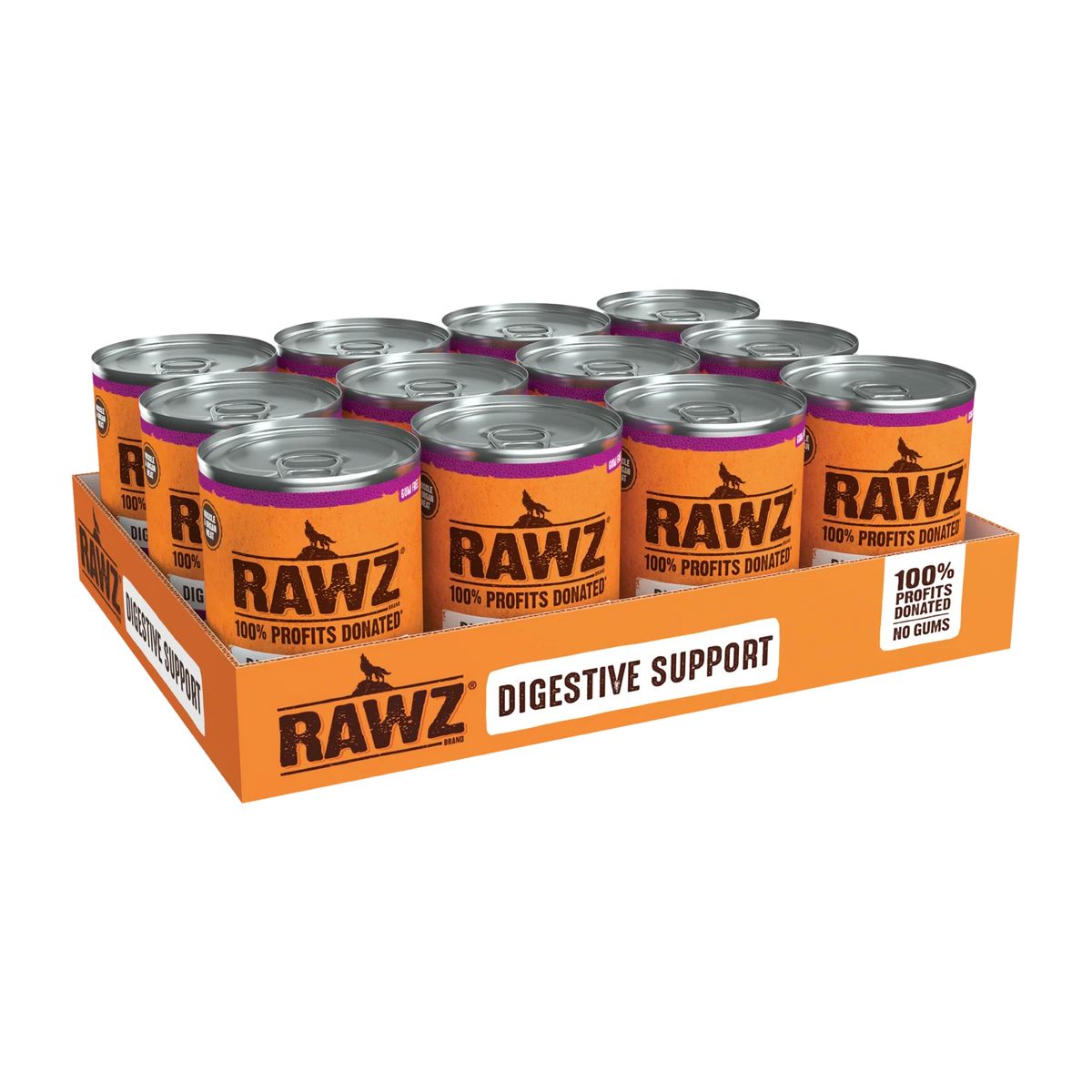 RAWZ Digestive Support Pork, Turkey & Pumpkin Dog Food – 12.5 oz case tray