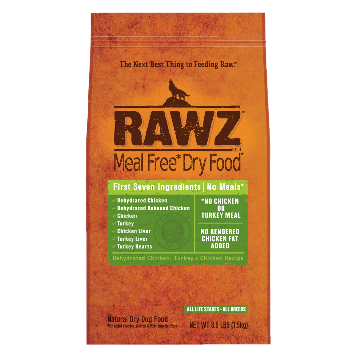 Rawz Meal Free Chicken & Turkey Dry Dog Food