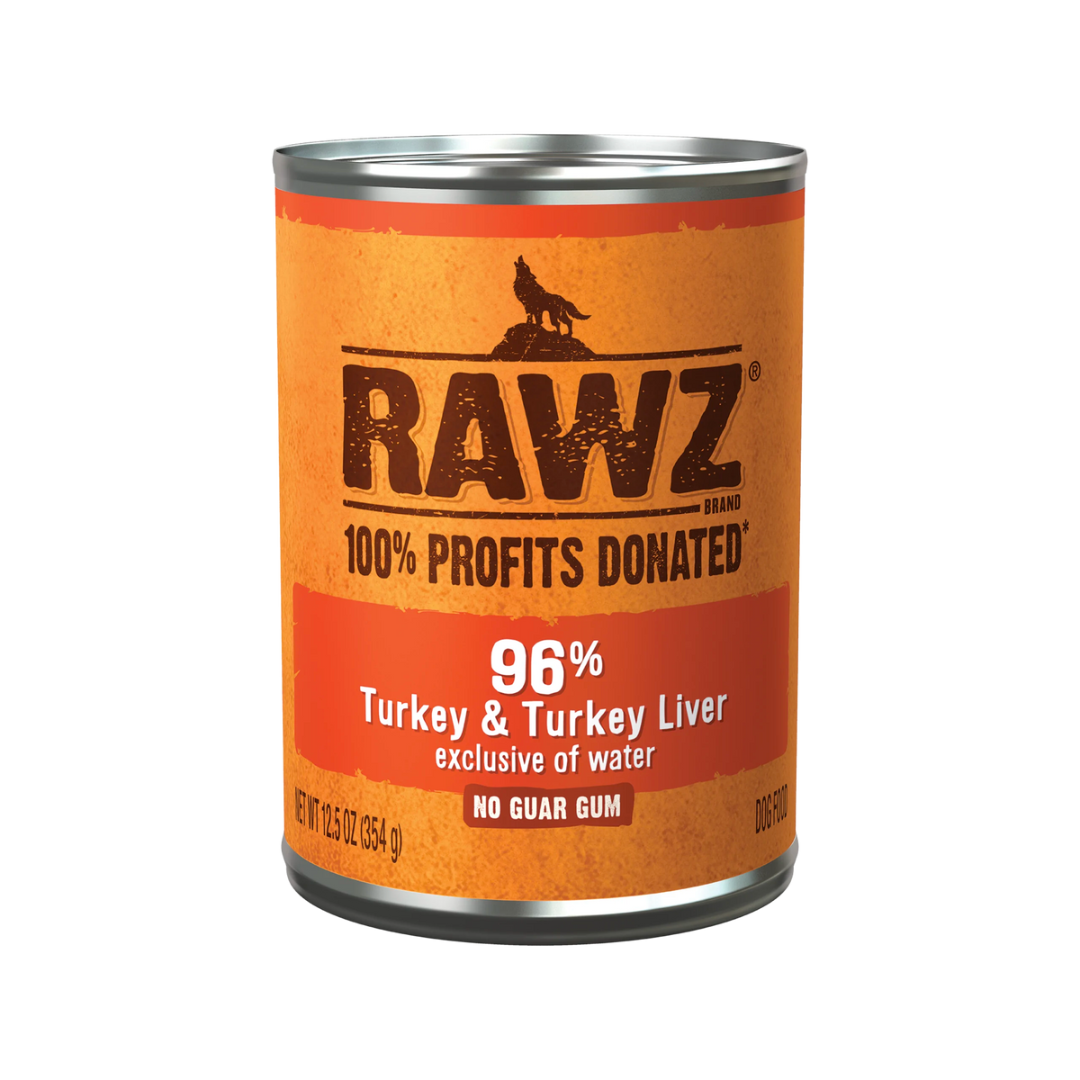 Rawz 96% Turkey & Turkey Liver Pâté Canned Dog Food