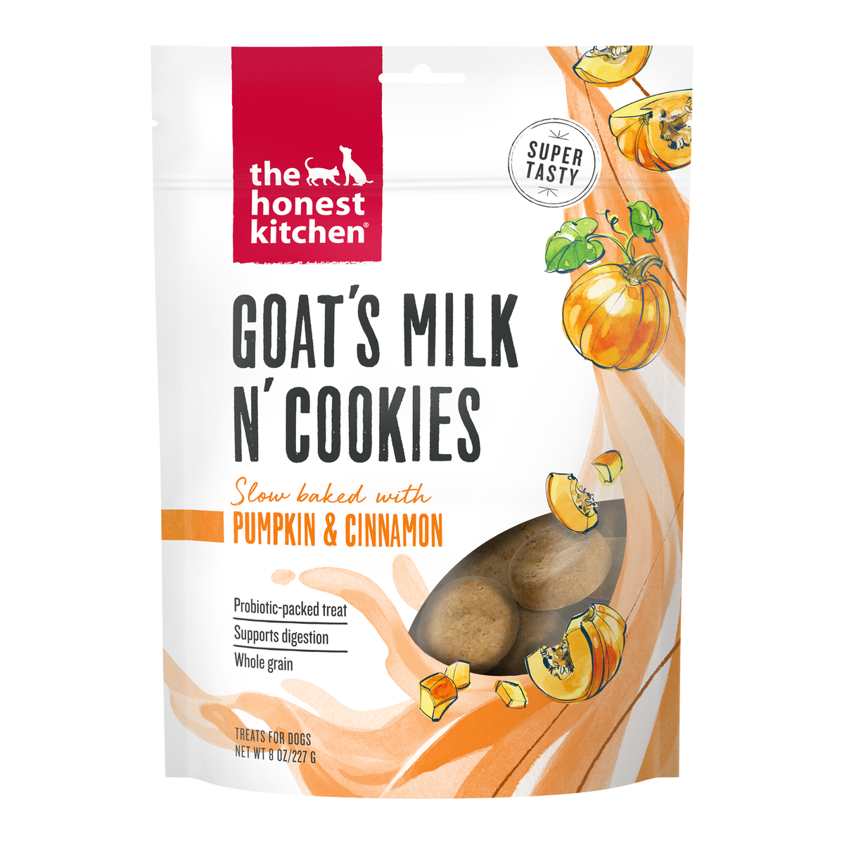 The Honest Kitchen Pumpkin & Cinnamon Goat's Milk N' Cookies Dog Treats