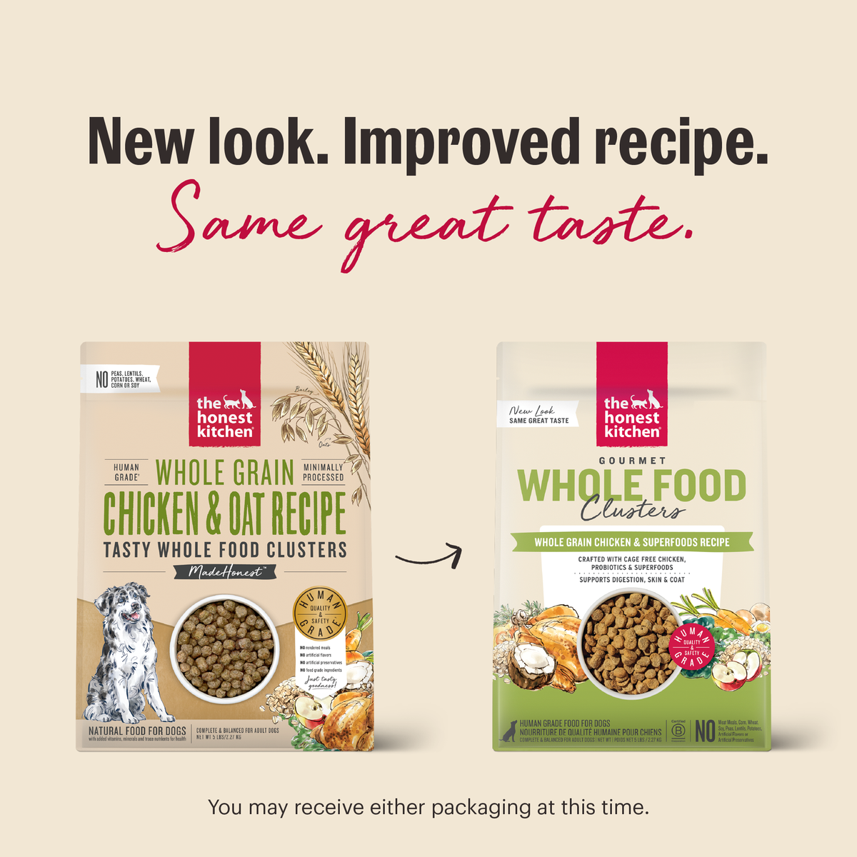 The Honest Kitchen Whole Grain Chicken Whole Food Clusters Dry Dog Food