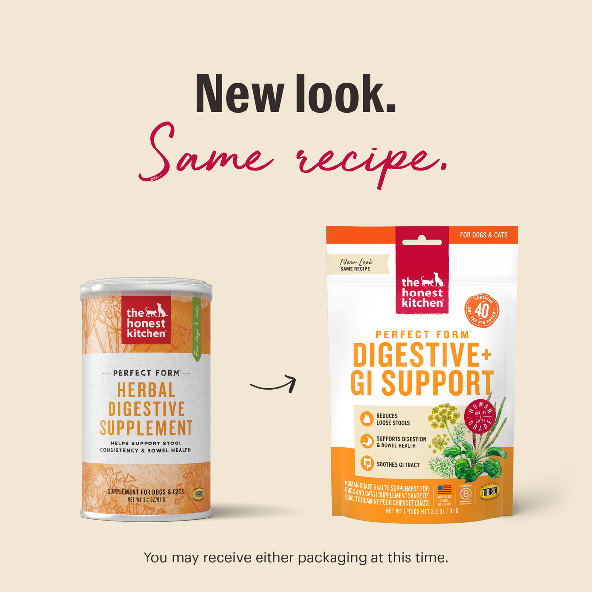 The Honest Kitchen Perfect Form Herbal Digestive Supplement for Dogs & Cats