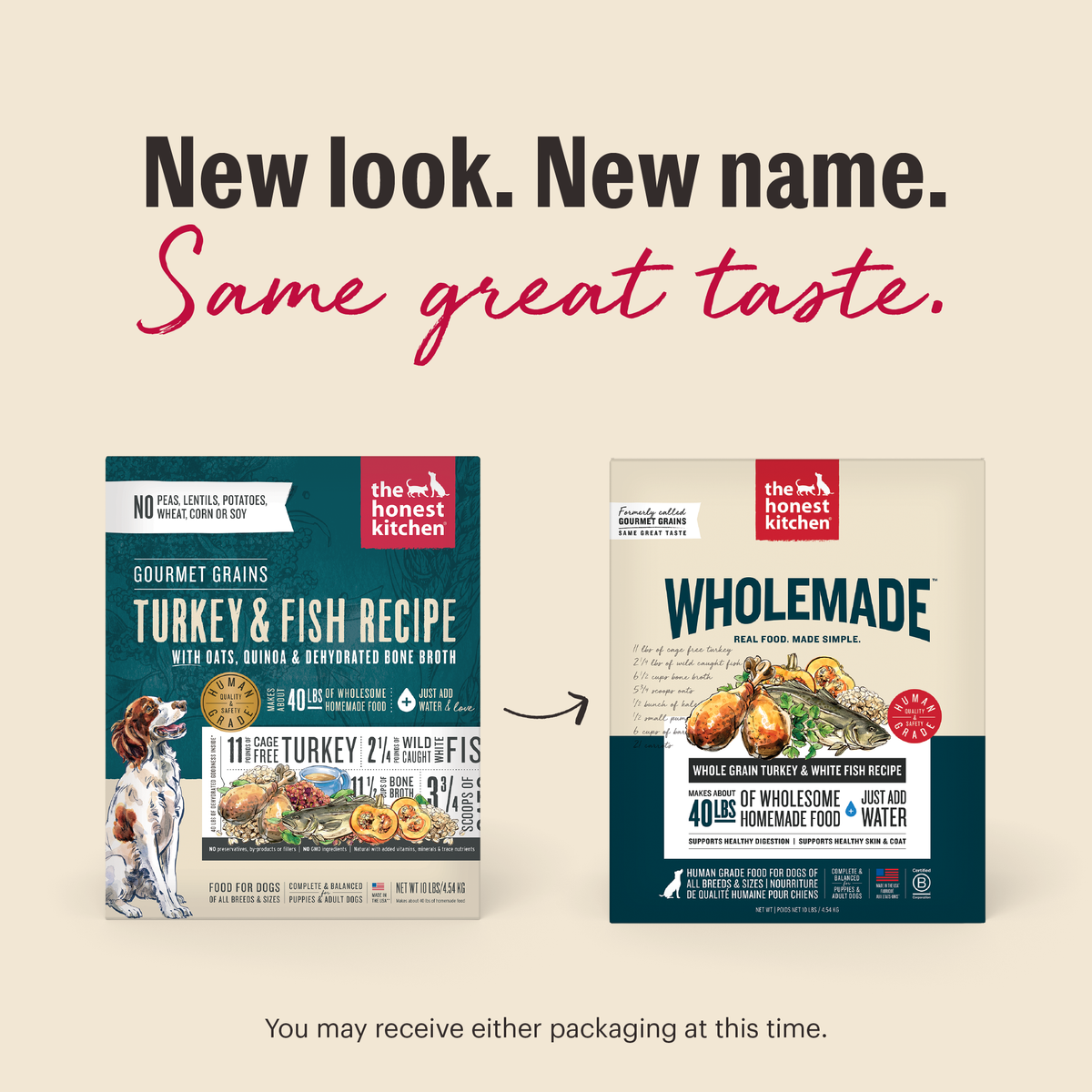 The Honest Kitchen Wholemade Whole Grain Turkey & White Fish Dehydrated Dog Food
