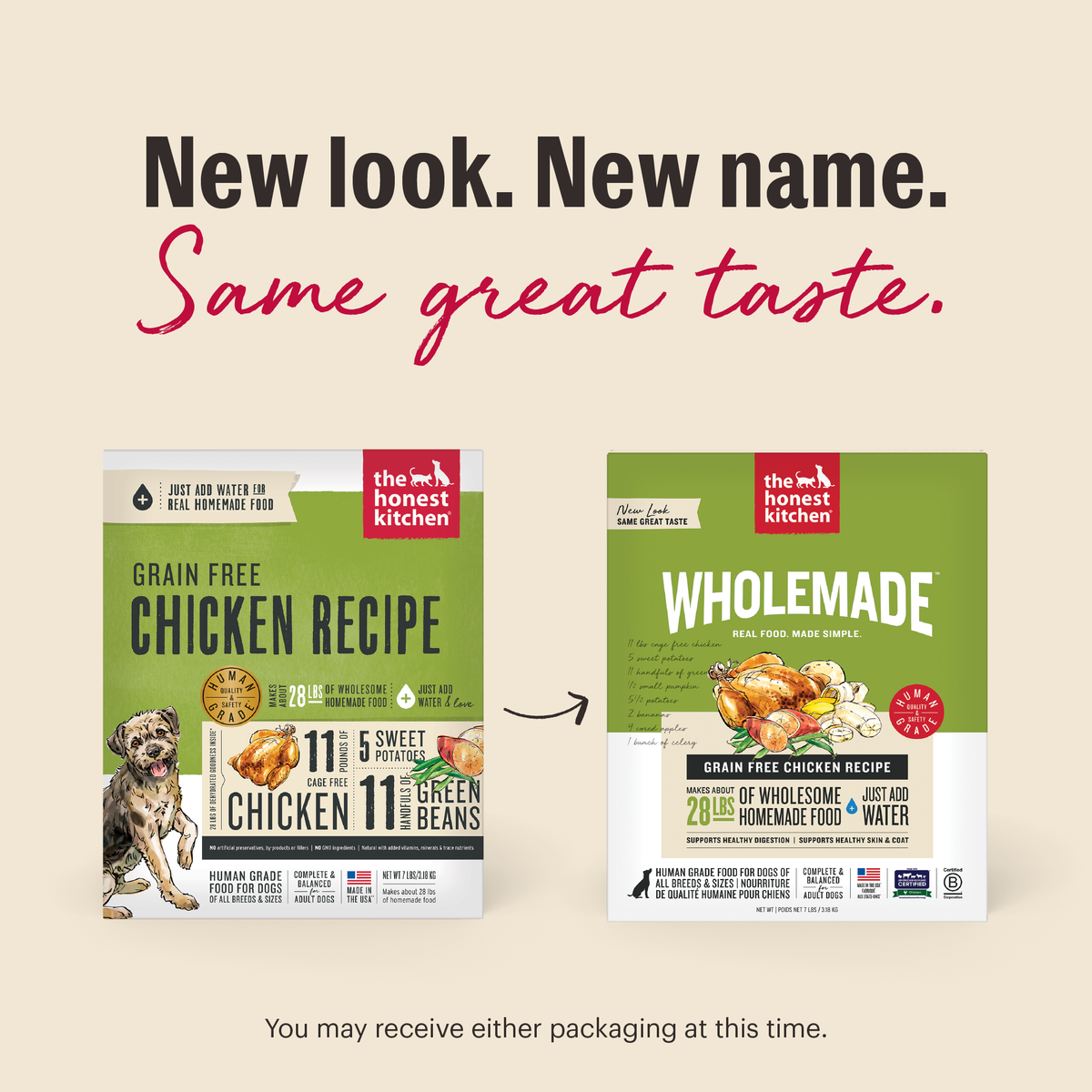 The Honest Kitchen Wholemade Grain Free Chicken Dehydrated Dog Food