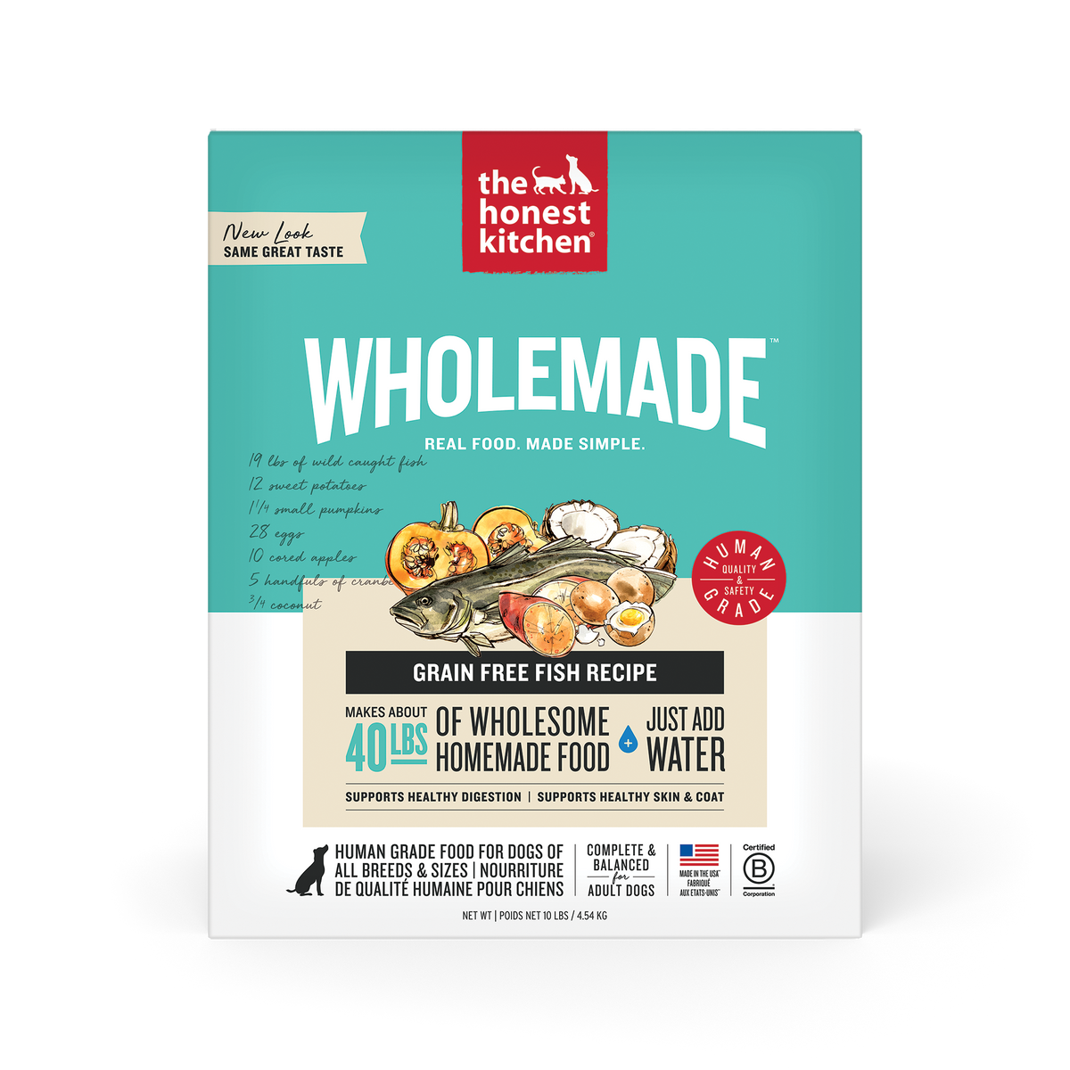 The Honest Kitchen Wholemade Grain Free Fish Dehydrated Dog Food