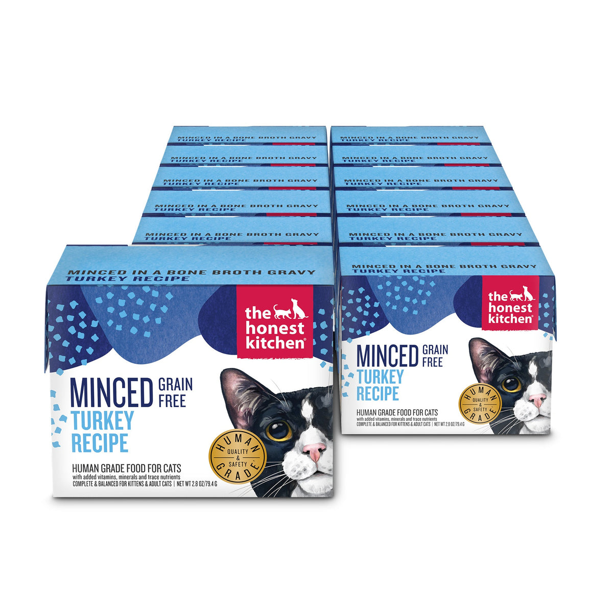 The Honest Kitchen Minced Turkey in Bone Broth Gravy Wet Cat Food