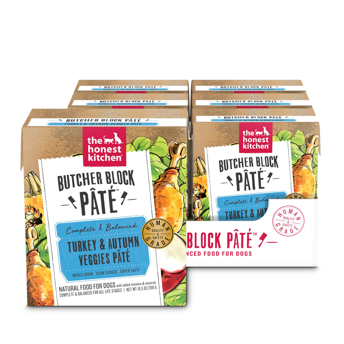 The Honest Kitchen Turkey & Autumn Veggies Butcher Block Pâté Wet Dog Food