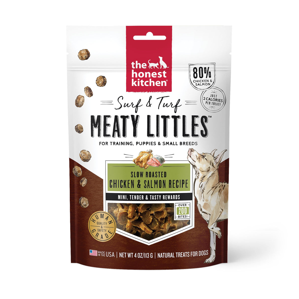 The Honest Kitchen Chicken & Salmon Meaty Littles Dog Treats