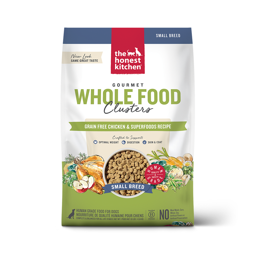 The Honest Kitchen Grain Free Chicken Whole Food Clusters for Small Breeds Dry Dog Food