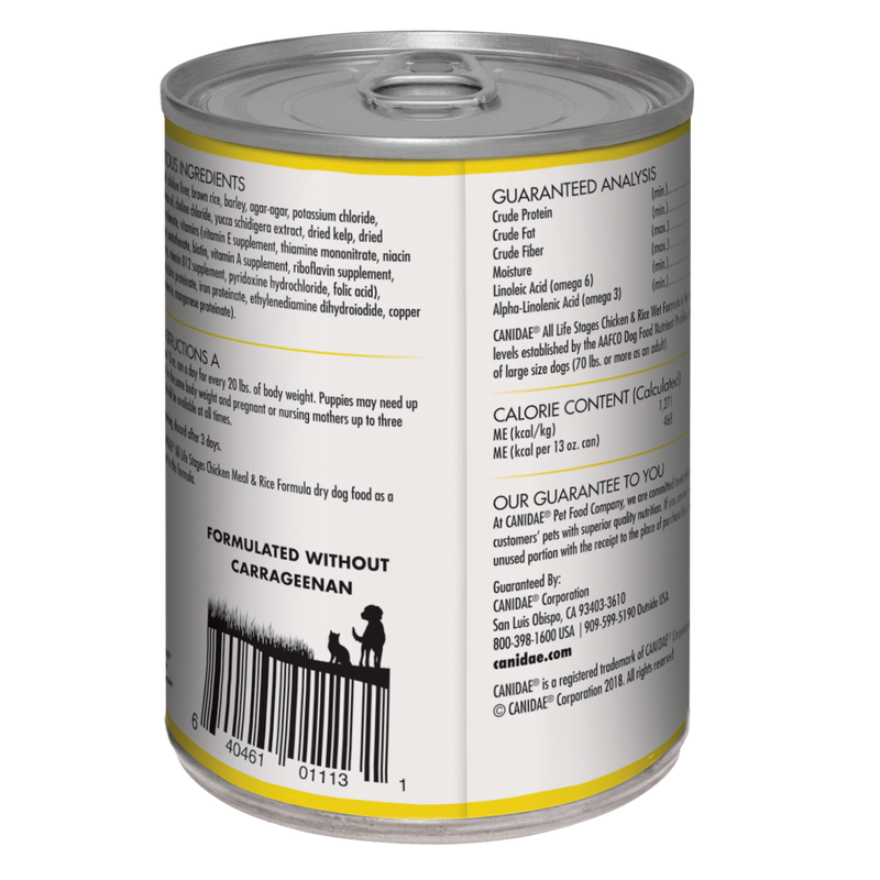 Canidae All Life Stages Chicken and Rice Canned Dog Food