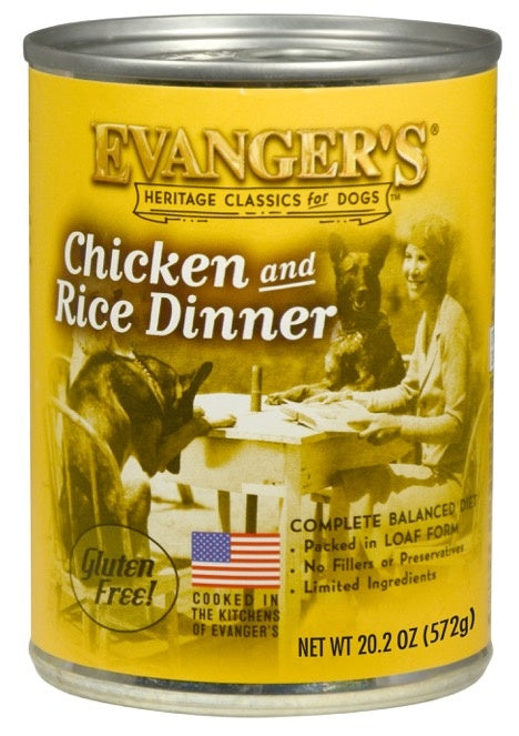 Evangers Classic Chicken and Rice Dinner Canned Dog Food