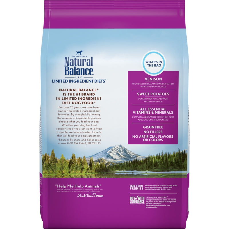 Natural Balance L.I.D. Limited Ingredient Diets Adult Maintenance Sweet Potato & Venison Dry Dog Food