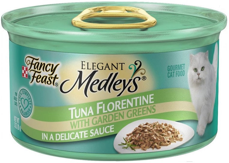 Fancy Feast Elegant Medleys Tuna Florentine Canned Cat Food