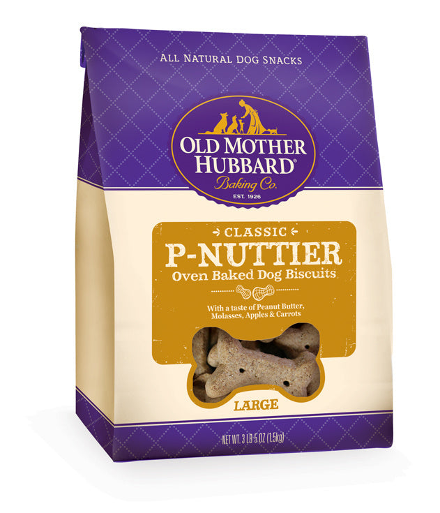 Old Mother Hubbard Crunchy Classic Natural P-Nuttier Large Biscuits Dog Treats