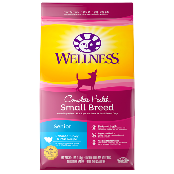 Wellness Complete Health Natural Small Breed Senior Health Recipe Dry Dog Food