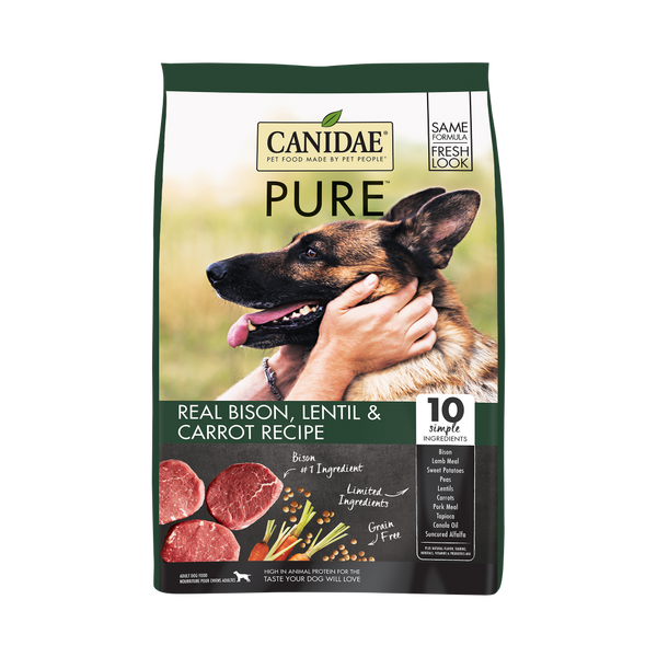 Canidae Grain Free PURE Bison, Lentil & Carrot Recipe Dry Dog Food