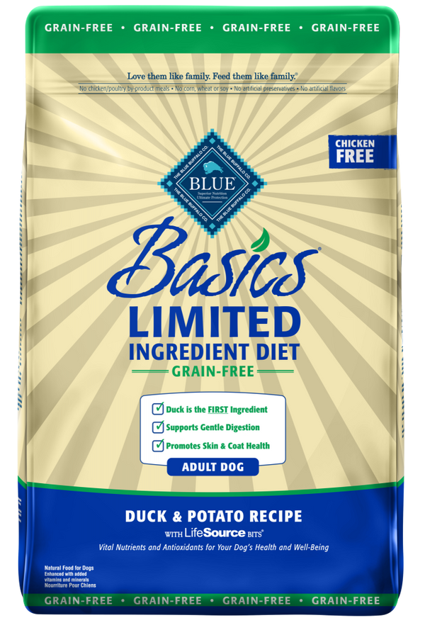 Blue Buffalo Basics Grain Free Adult Duck & Potato Recipe Dry Dog Food