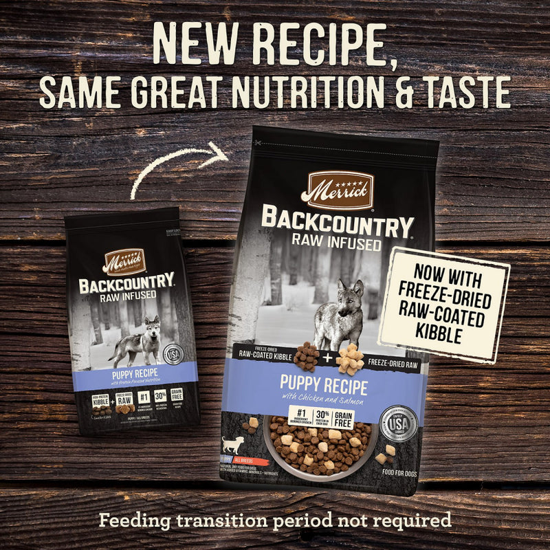 Merrick Backcountry Raw Infused Grain Free Puppy Recipe Dry Dog Food