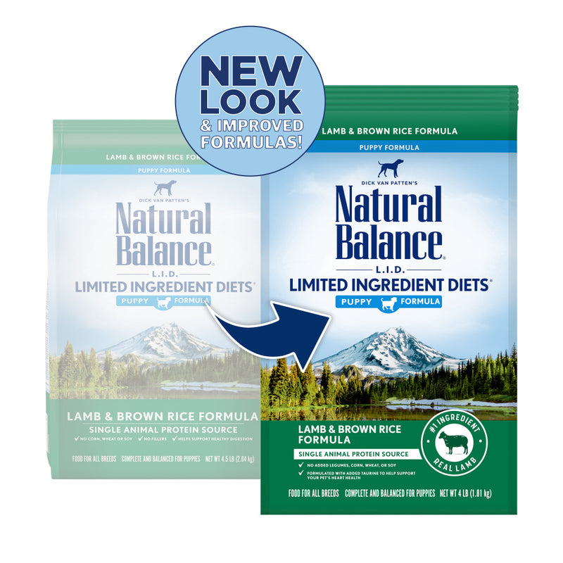 Natural Balance L.I.D. Limited Ingredient Diets Lamb & Brown Rice Puppy Formula Dry Dog Food